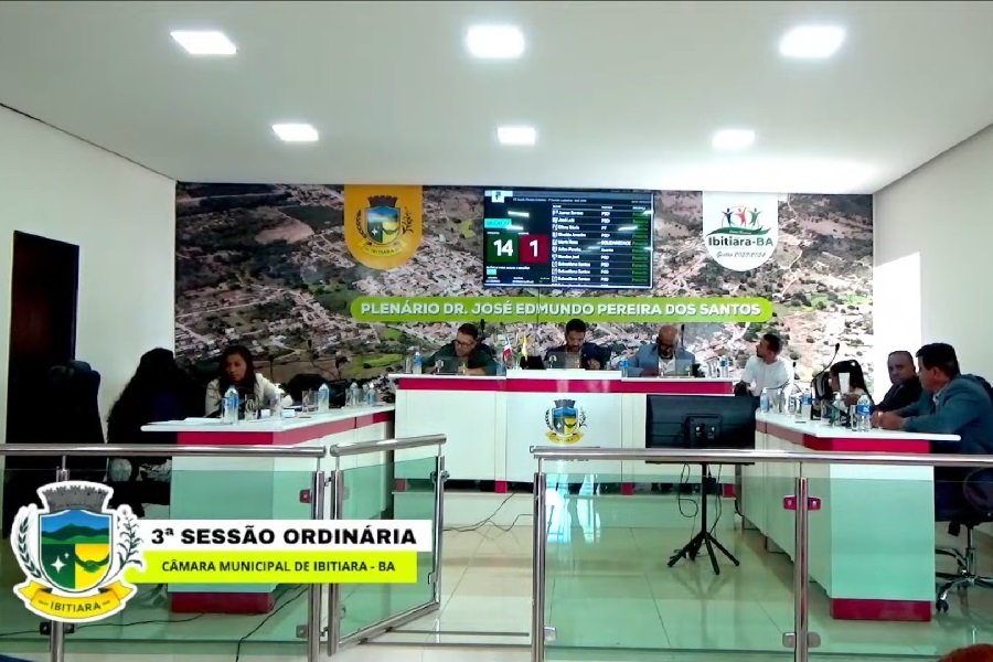 3ª SESSÃO DA CÂMARA MUNICIPAL DE IBITIARA - 2025