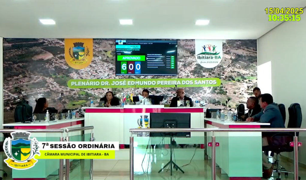 07ª SESSÃO DA CÂMARA MUNICIPAL DE IBITIARA - 2025