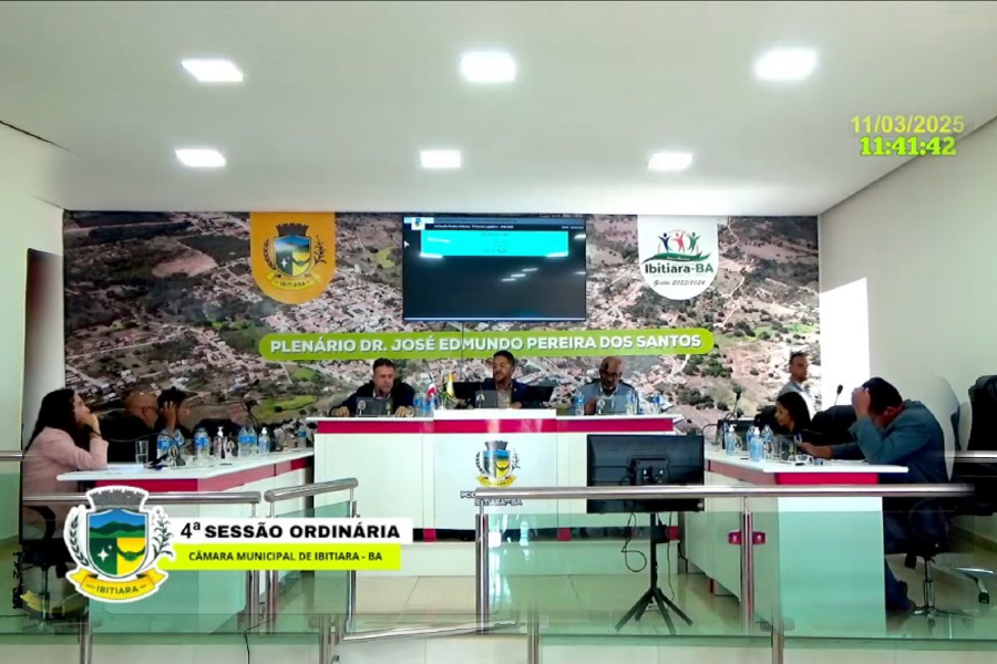 4ª SESSÃO DA CÂMARA MUNICIPAL DE IBITIARA - 2025