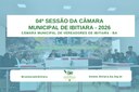 4ª SESSÃO DA CÂMARA MUNICIPAL DE IBITIARA - 2026